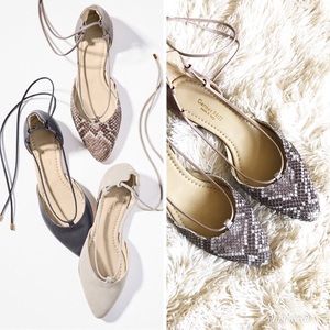 Garnet Hill Jolie D’Orsay Ballet Flats size 7